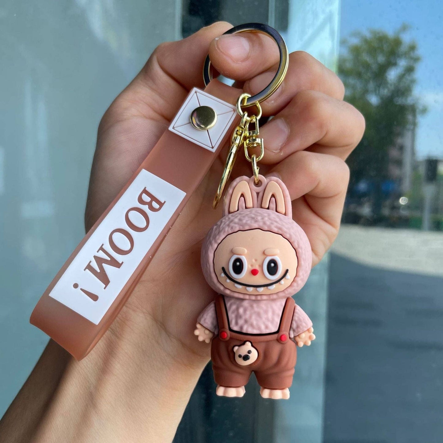 Little Trendy - Cute Silicone Labubu Keychain Bag Pendant