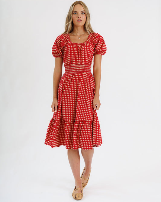 Sweetheart Smocked Dress