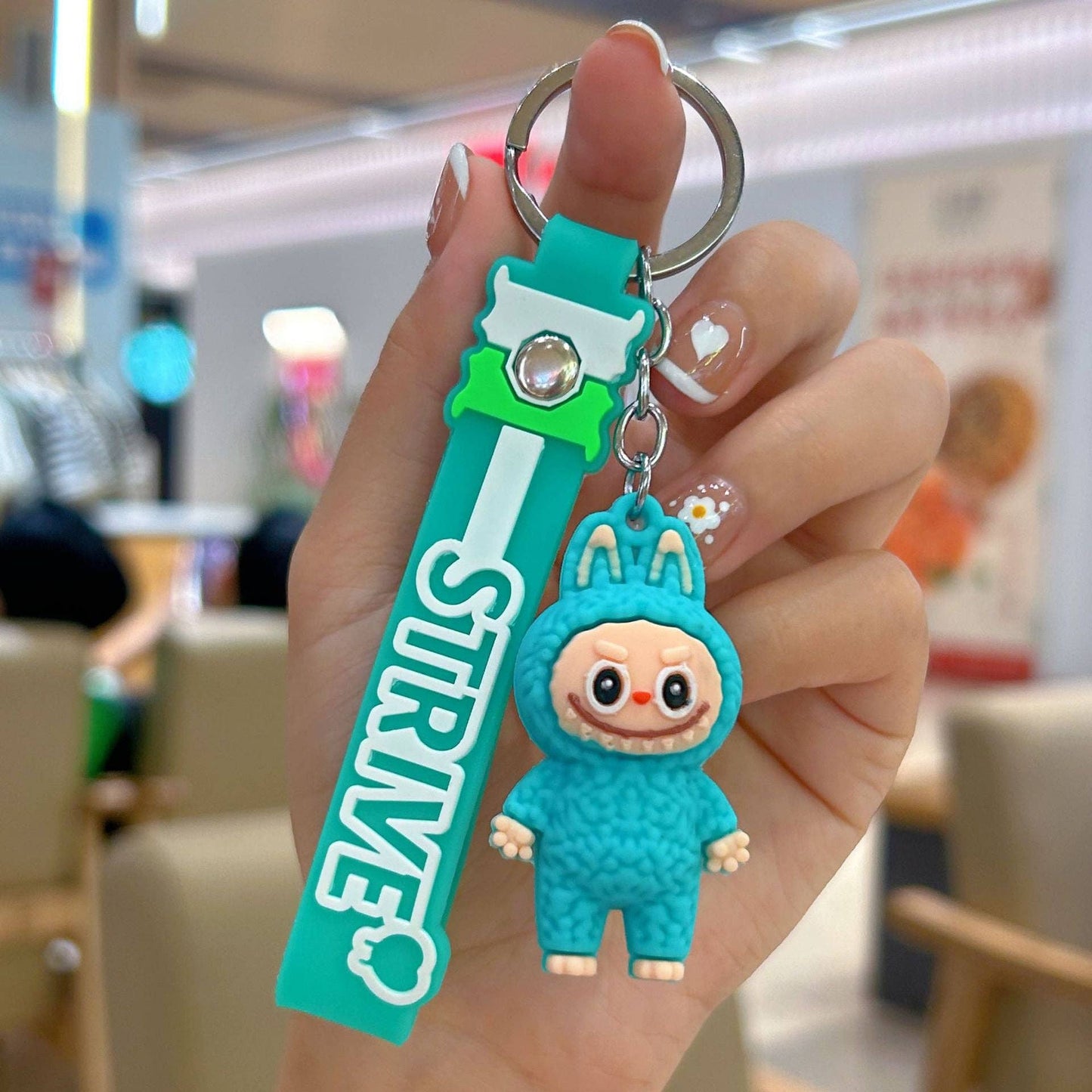 Little Trendy - Cute Silicone Labubu Keychain Bag Pendant