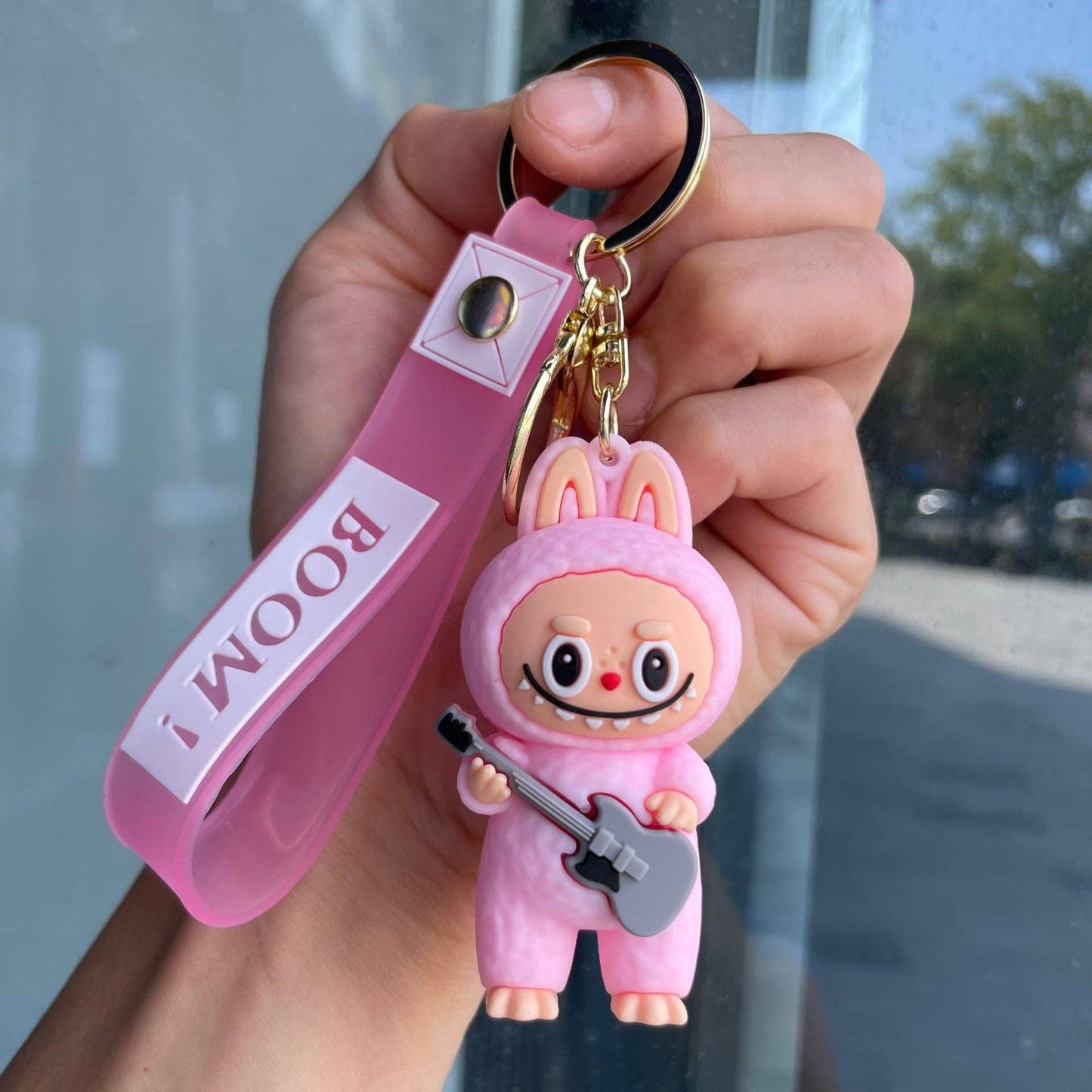 Little Trendy - Cute Silicone Labubu Keychain Bag Pendant