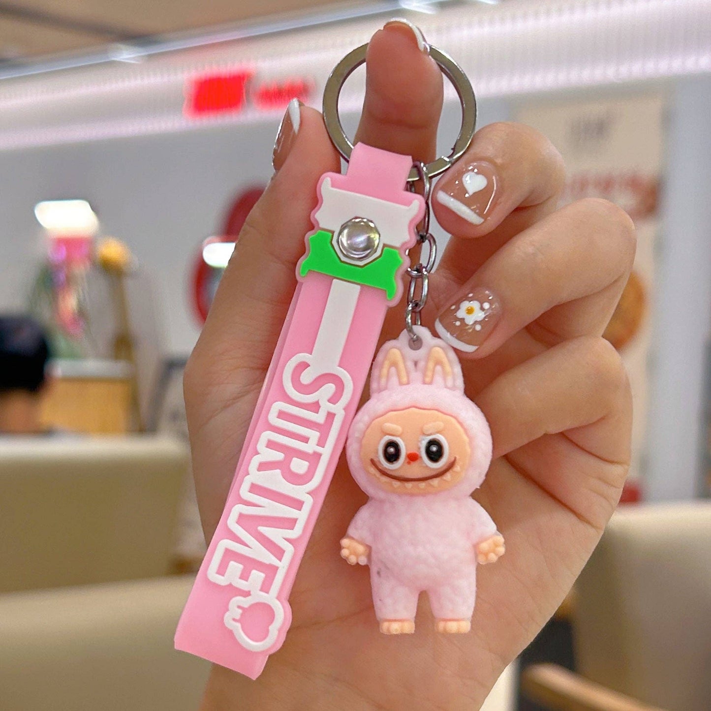 Little Trendy - Cute Silicone Labubu Keychain Bag Pendant