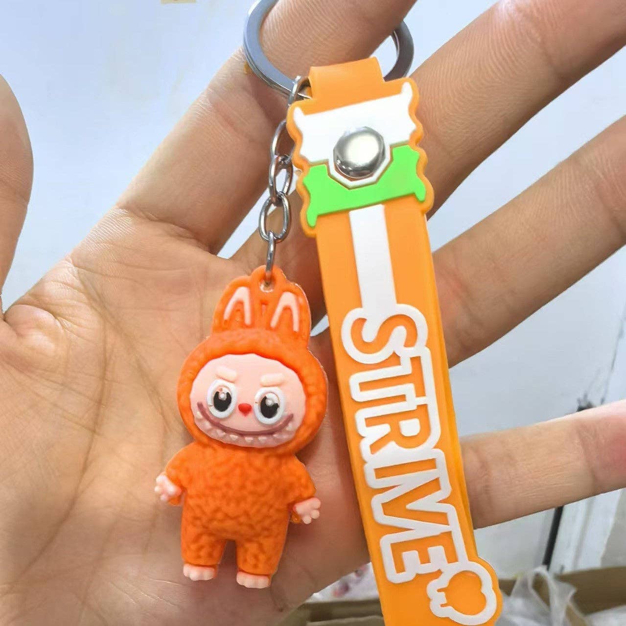 Little Trendy - Cute Silicone Labubu Keychain Bag Pendant