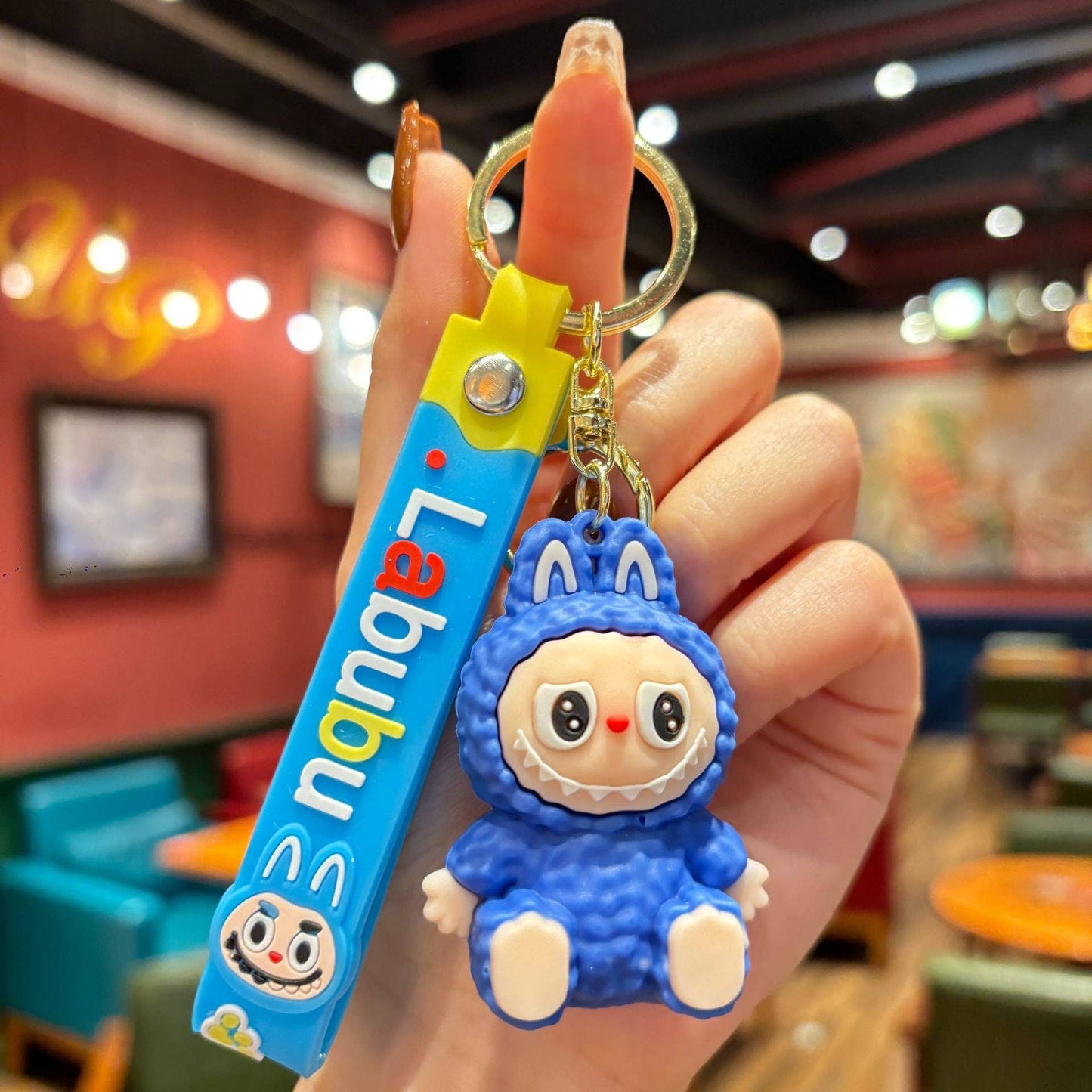 Little Trendy - Cute Silicone Labubu Keychain Bag Pendant