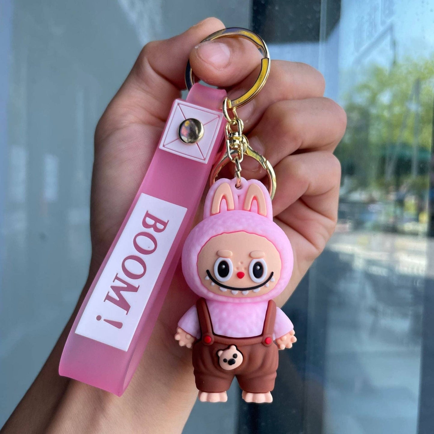 Little Trendy - Cute Silicone Labubu Keychain Bag Pendant