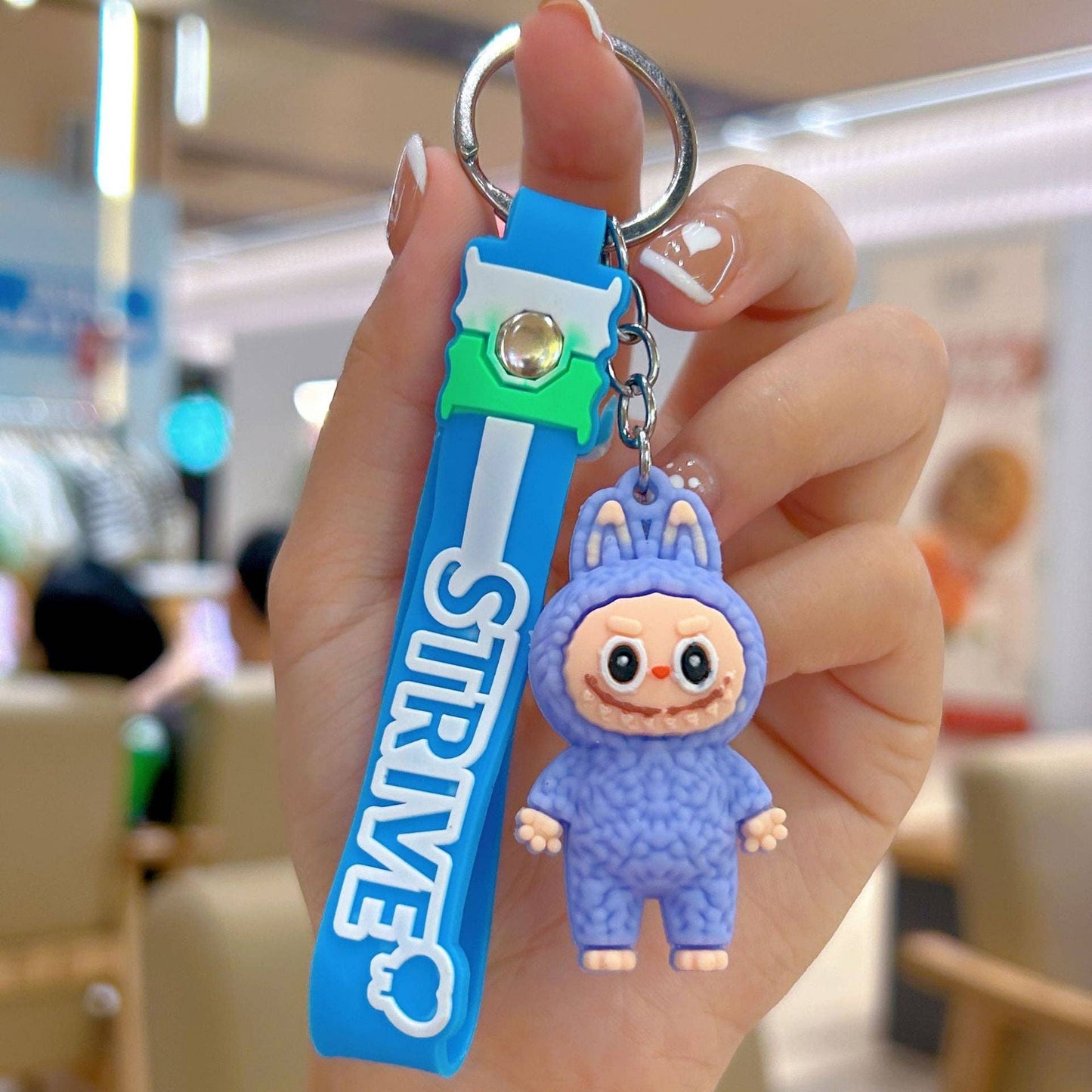 Little Trendy - Cute Silicone Labubu Keychain Bag Pendant