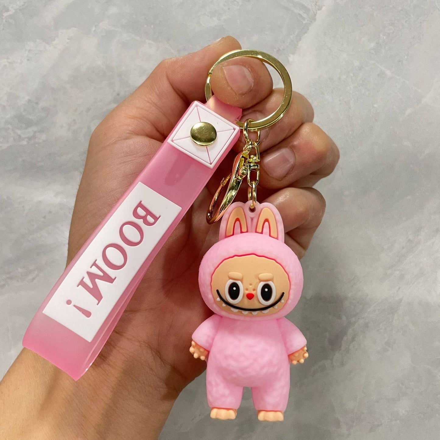 Little Trendy - Cute Silicone Labubu Keychain Bag Pendant