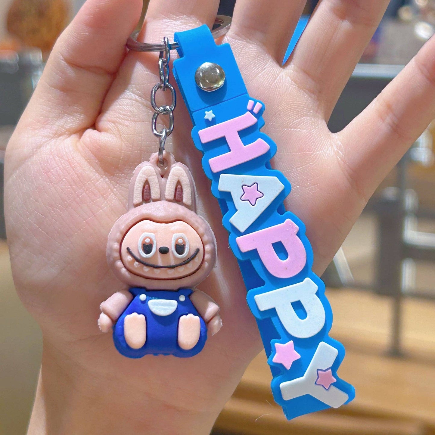 Little Trendy - Cute Silicone Labubu Keychain Bag Pendant