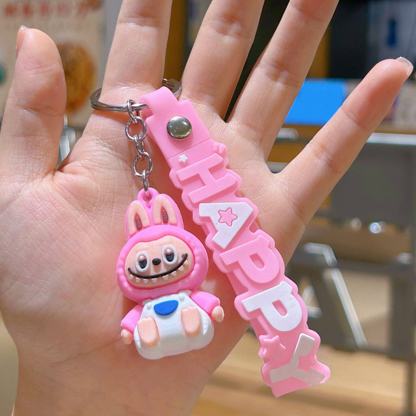 Little Trendy - Cute Silicone Labubu Keychain Bag Pendant
