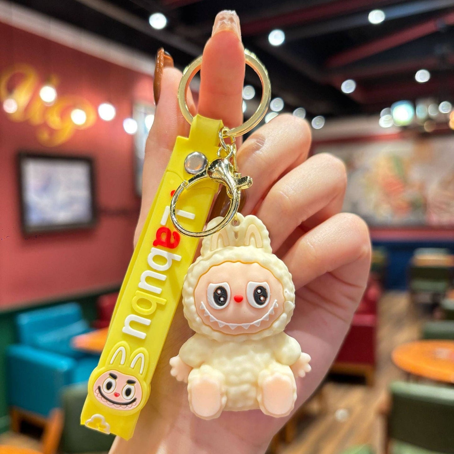 Little Trendy - Cute Silicone Labubu Keychain Bag Pendant