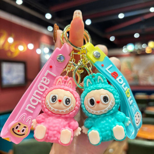 Little Trendy - Cute Silicone Labubu Keychain Bag Pendant