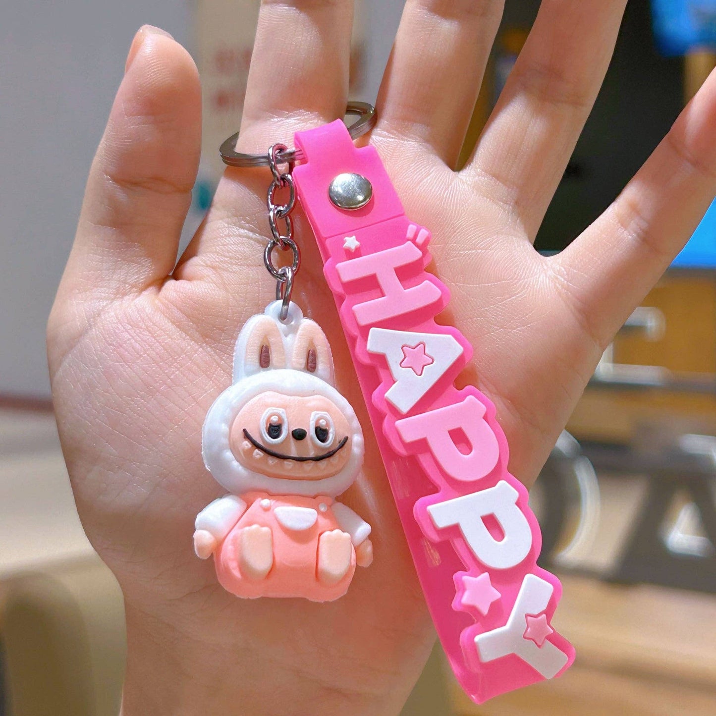 Little Trendy - Cute Silicone Labubu Keychain Bag Pendant