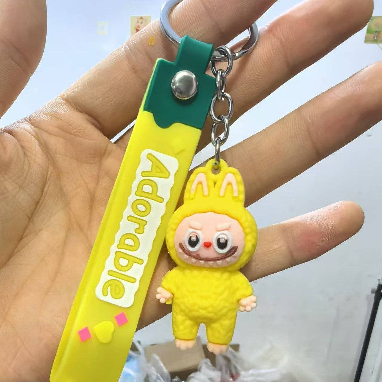 Little Trendy - Cute Silicone Labubu Keychain Bag Pendant
