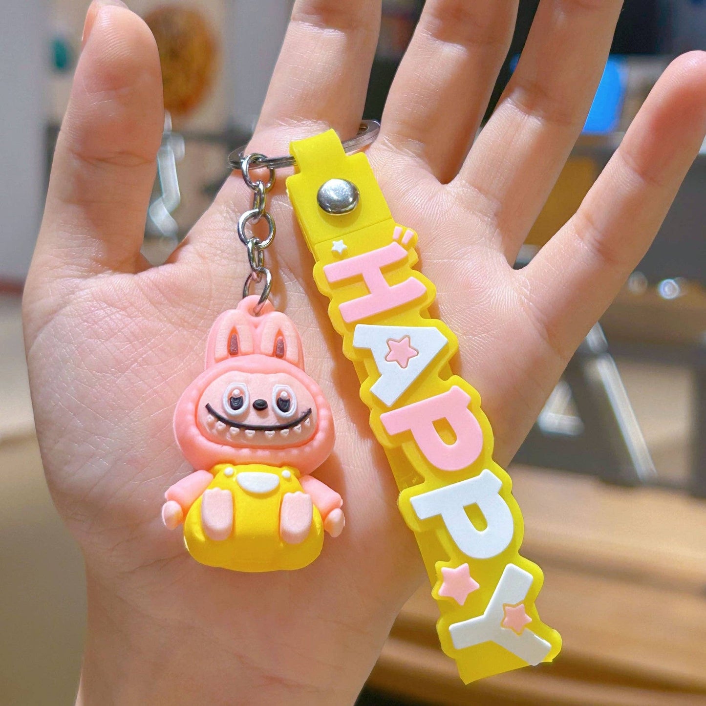 Little Trendy - Cute Silicone Labubu Keychain Bag Pendant