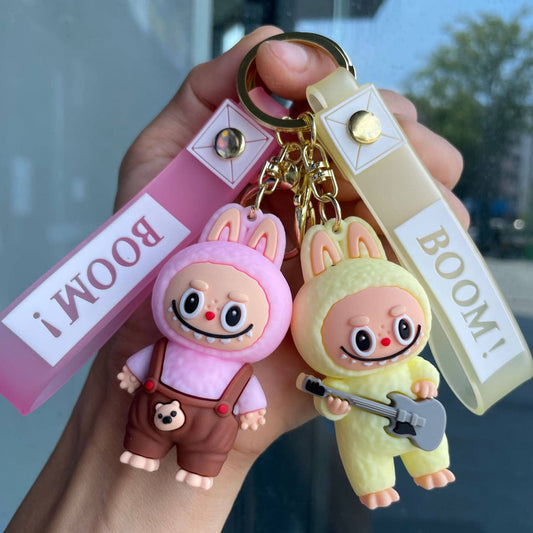 Little Trendy - Cute Silicone Labubu Keychain Bag Pendant