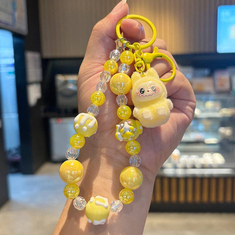 Little Trendy - Crystal Quicksand Labubu Keychain Bag Pendant