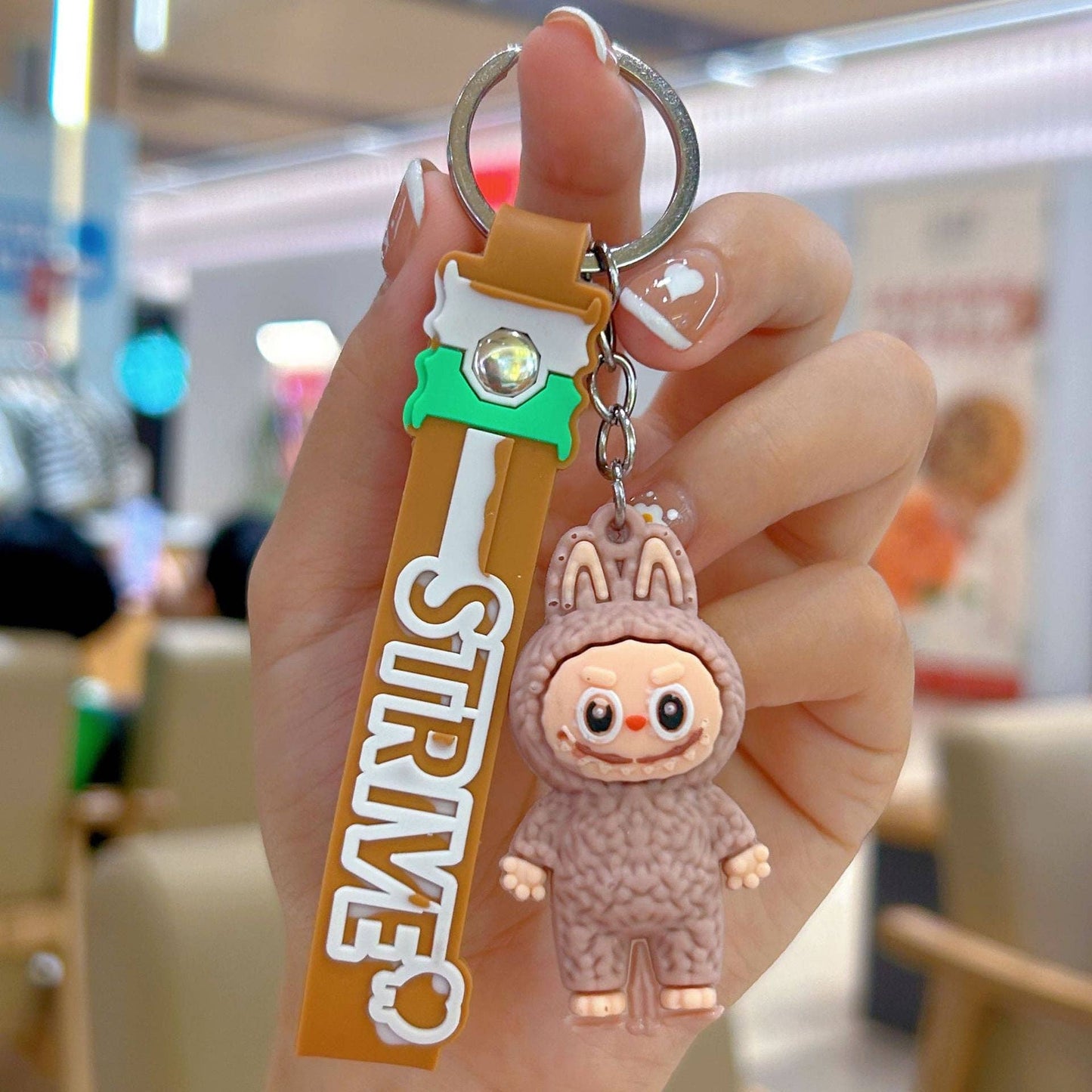 Little Trendy - Cute Silicone Labubu Keychain Bag Pendant