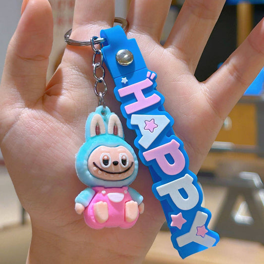 Little Trendy - Cute Silicone Labubu Keychain Bag Pendant