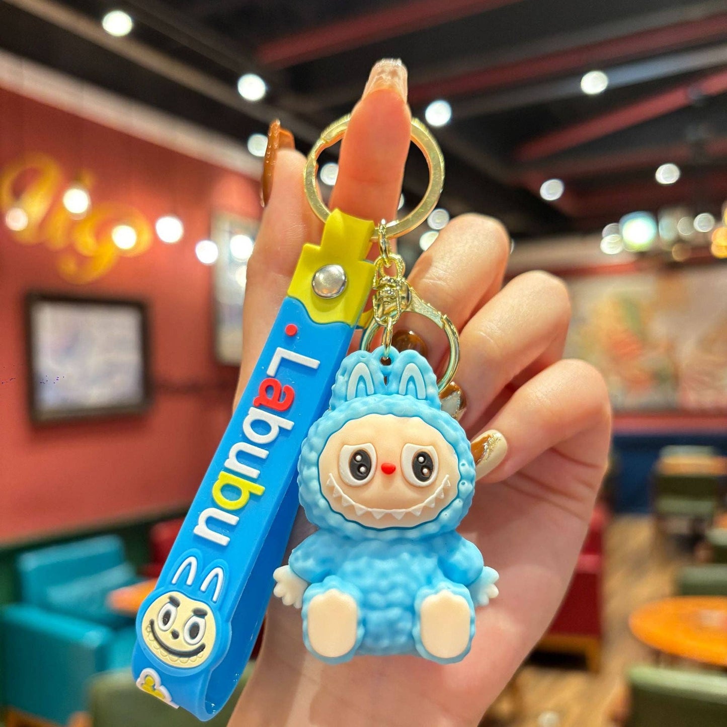 Little Trendy - Cute Silicone Labubu Keychain Bag Pendant