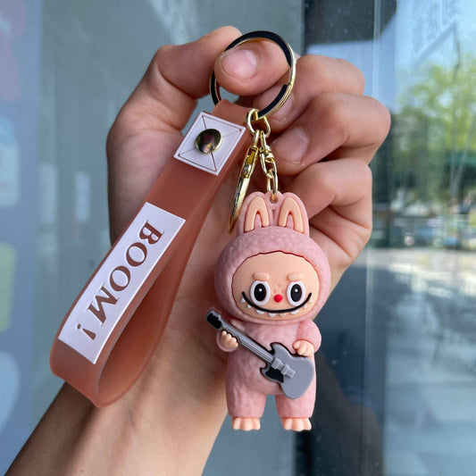 Little Trendy - Cute Silicone Labubu Keychain Bag Pendant